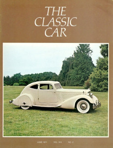 THE CLASSIC CAR 1971 JUNE - LEBARON, WO BENTLY, '31 CHRYSLER CG CONV